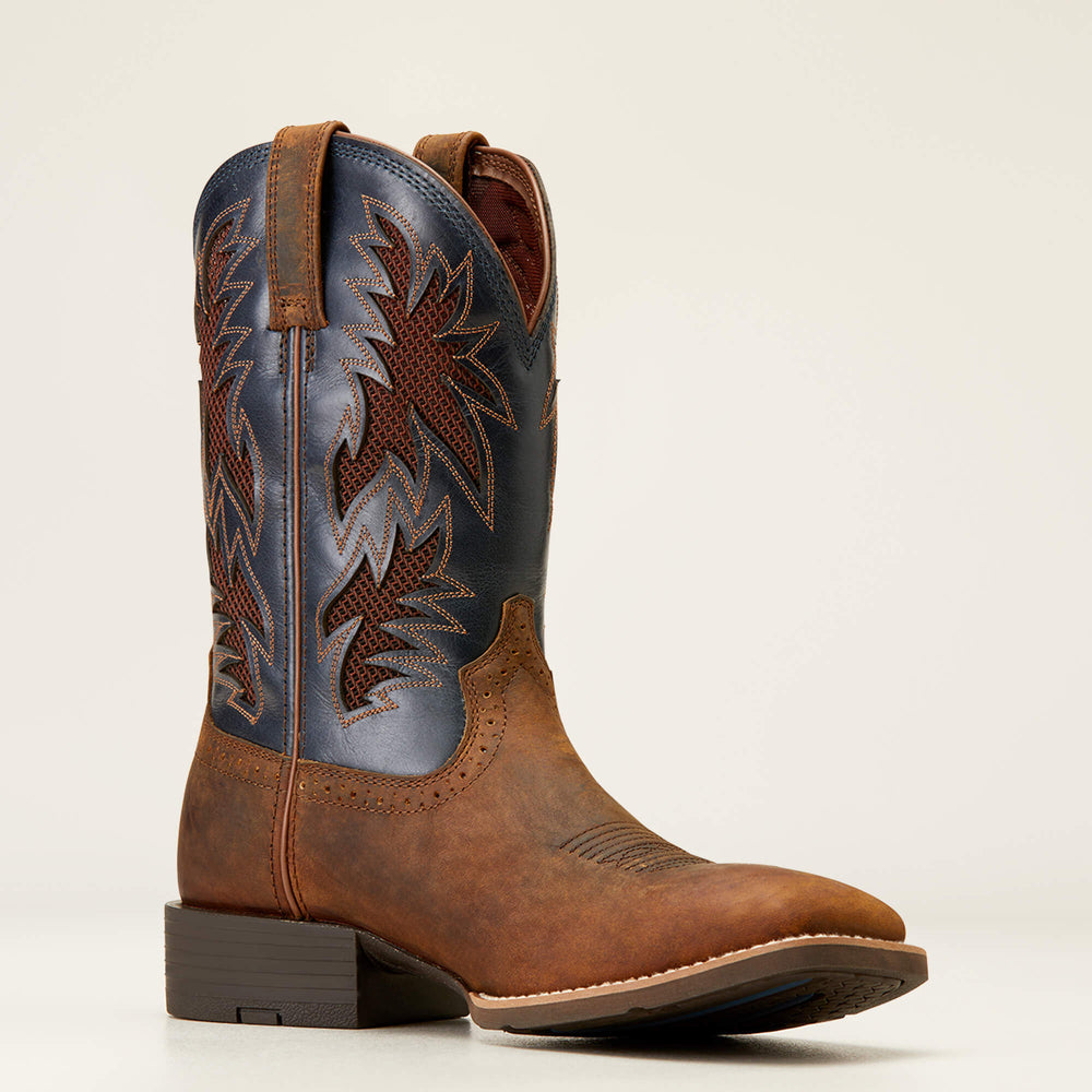 Sport Cool VentTEK Cowboy Boot Men - BAR TOP BROWN