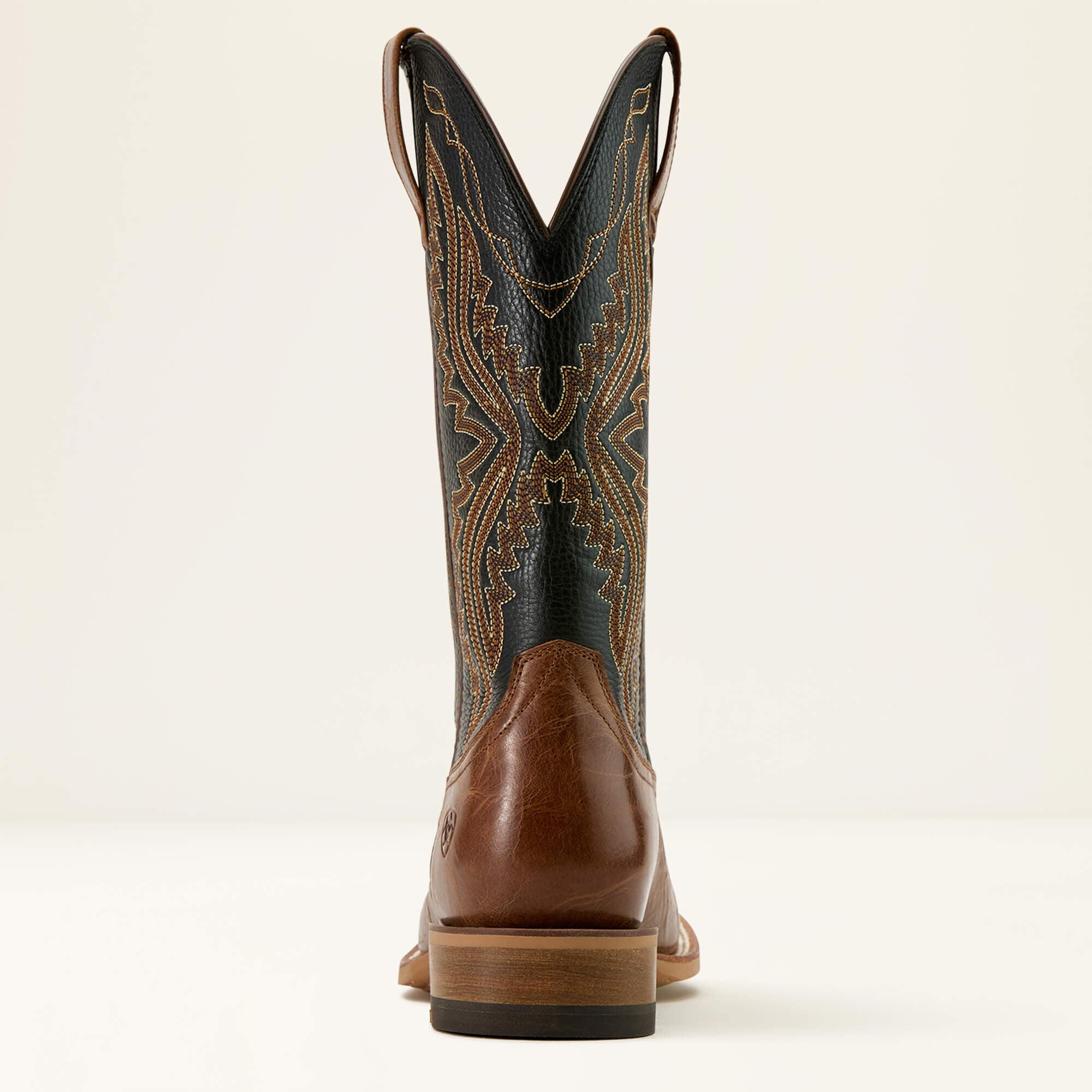 Baxter Cowboy Boot Men - DARK TAN/BLACK DEERTAN
