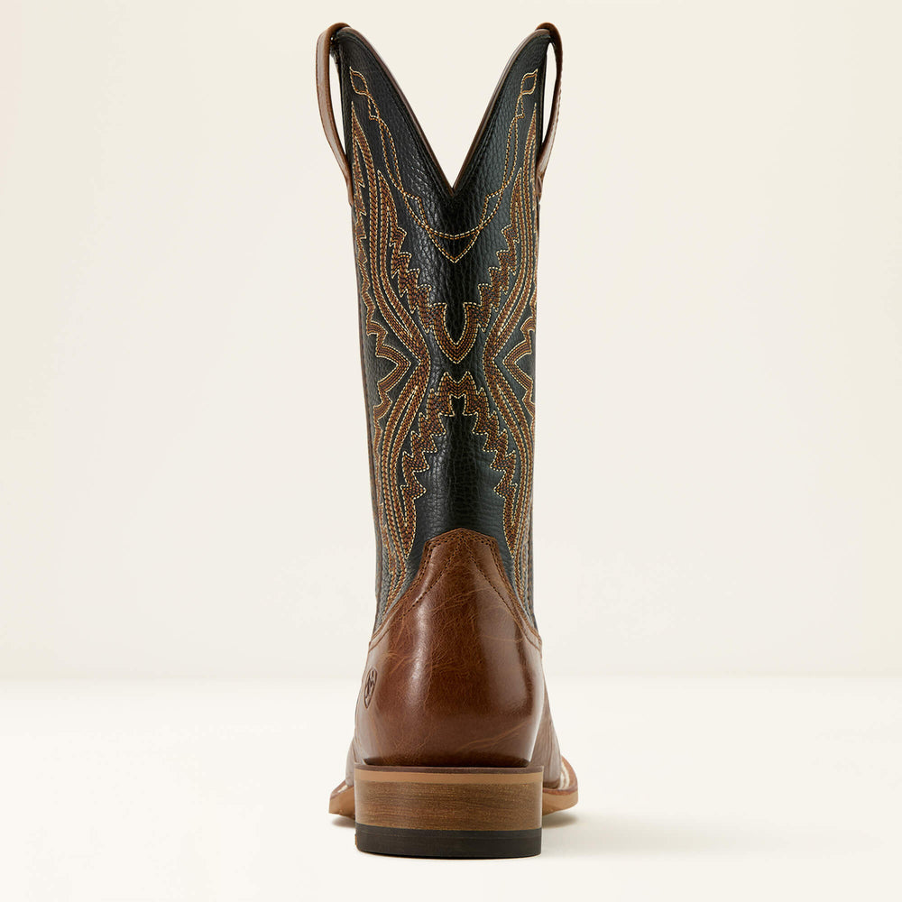 Baxter Cowboy Boot Men - DARK TAN/BLACK DEERTAN