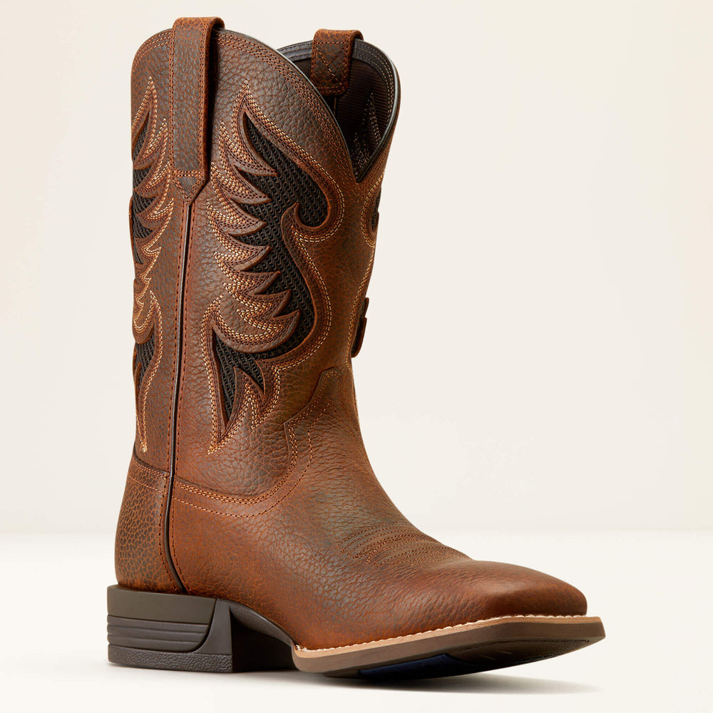 Cowpuncher VentTEK Cowboy Boot Men - BROWN OILED ROWDY