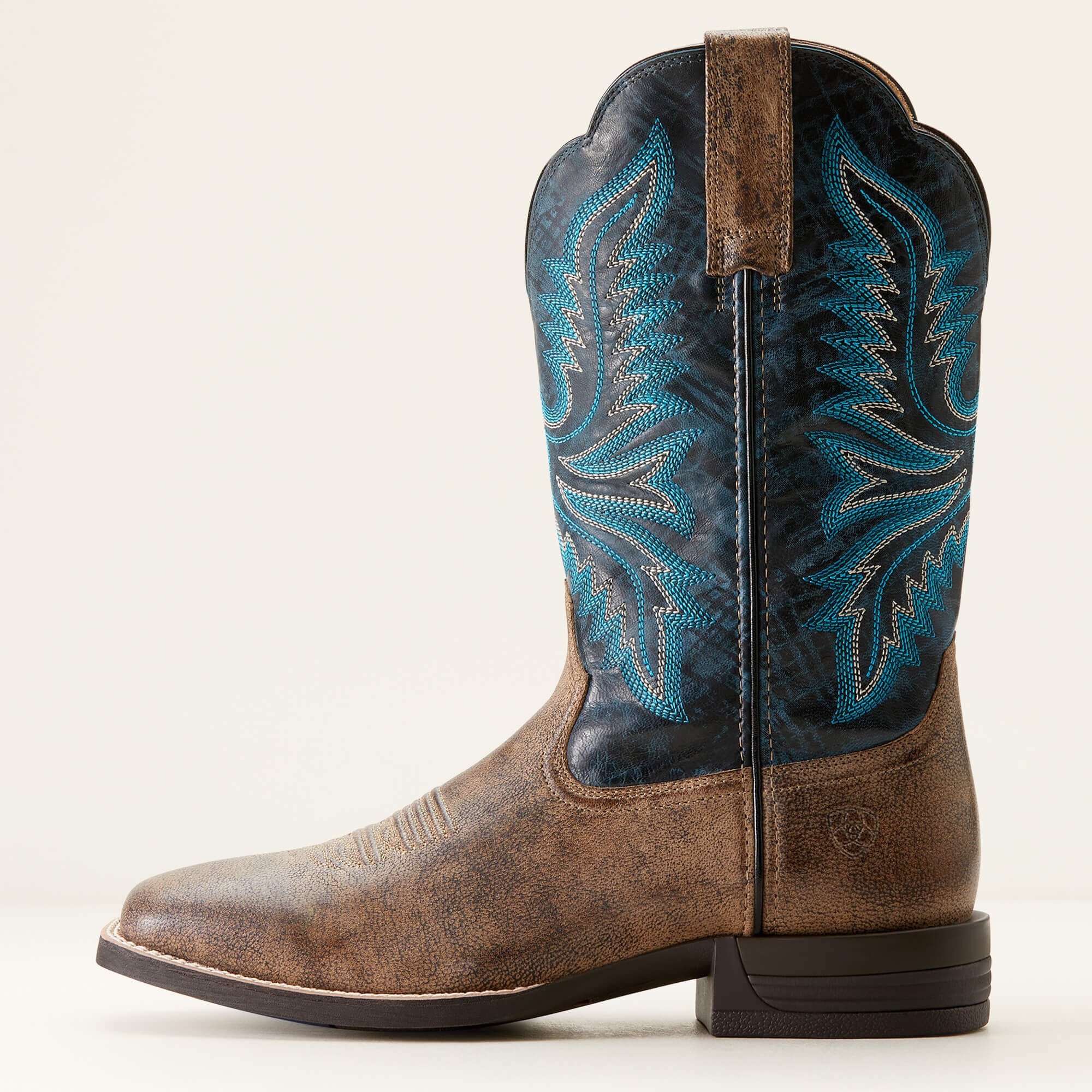 Brush Creek Cowboy Boot Men - STONE/ROYAL NAVY
