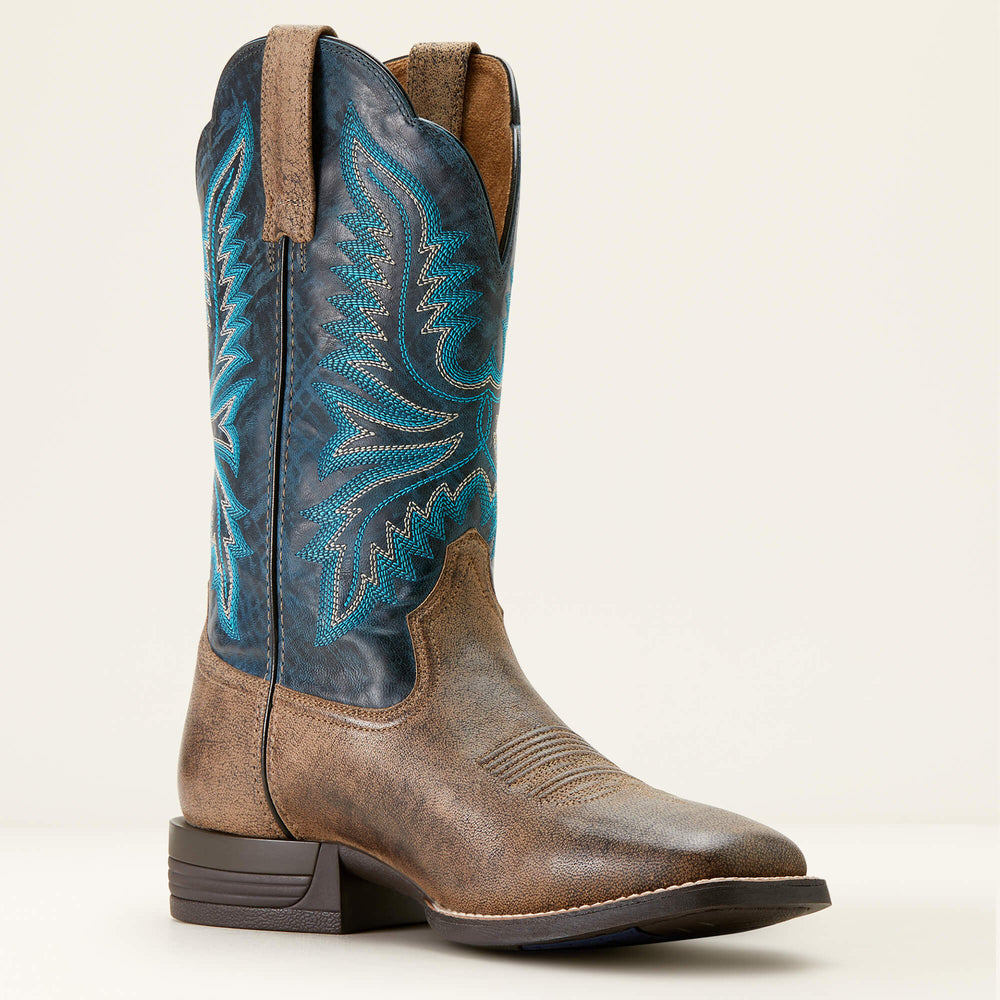 Brush Creek Cowboy Boot Men - STONE/ROYAL NAVY