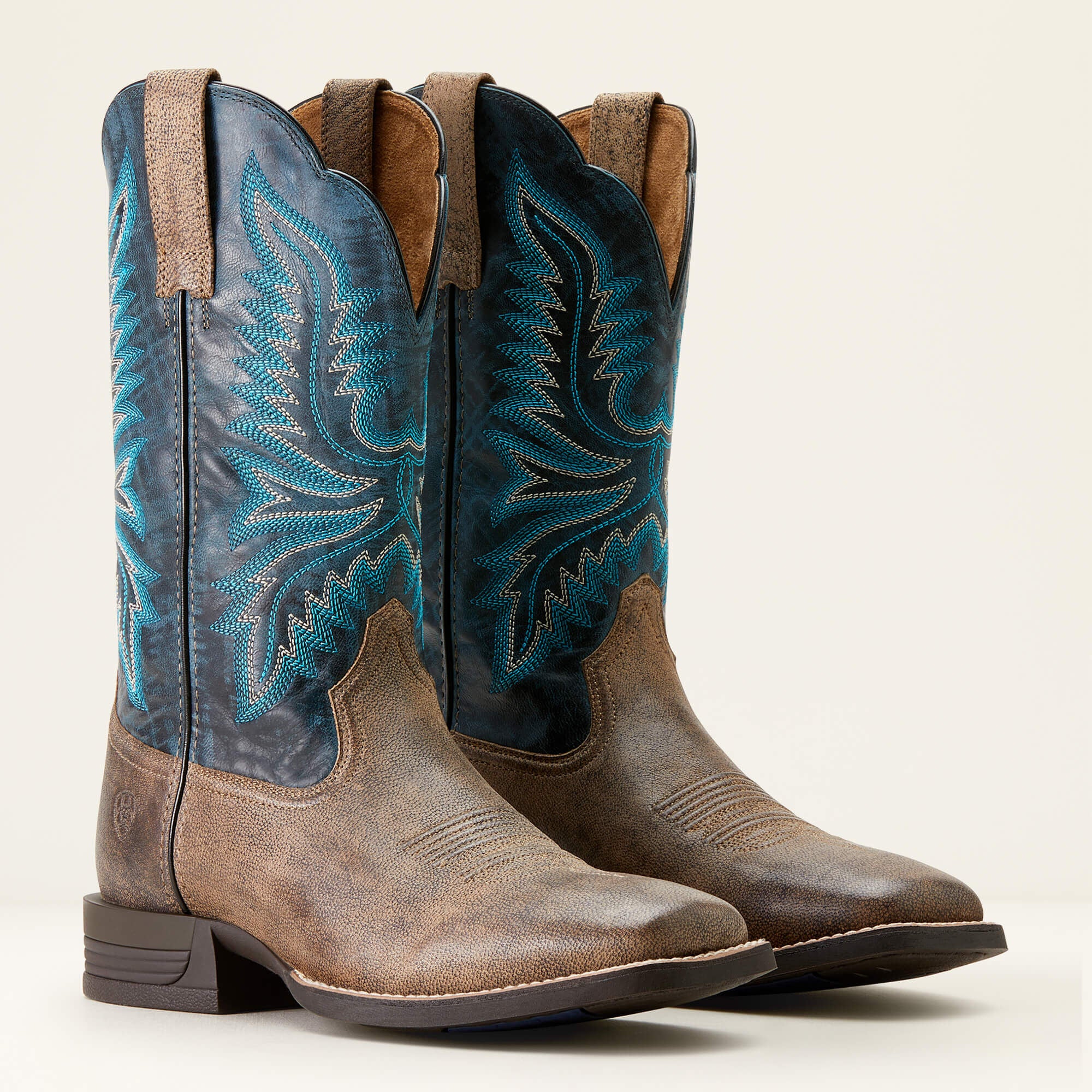Brush Creek Cowboy Boot Men - STONE/ROYAL NAVY