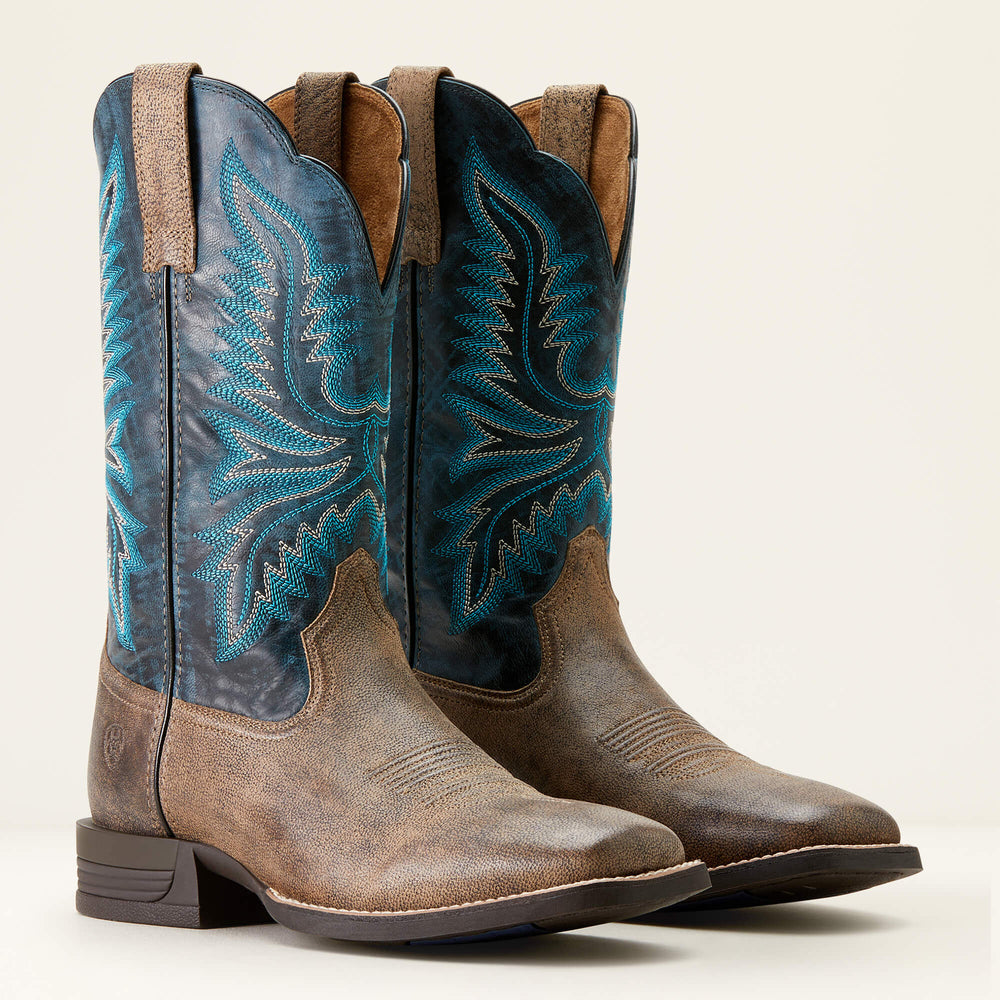 Brush Creek Cowboy Boot Men - STONE/ROYAL NAVY