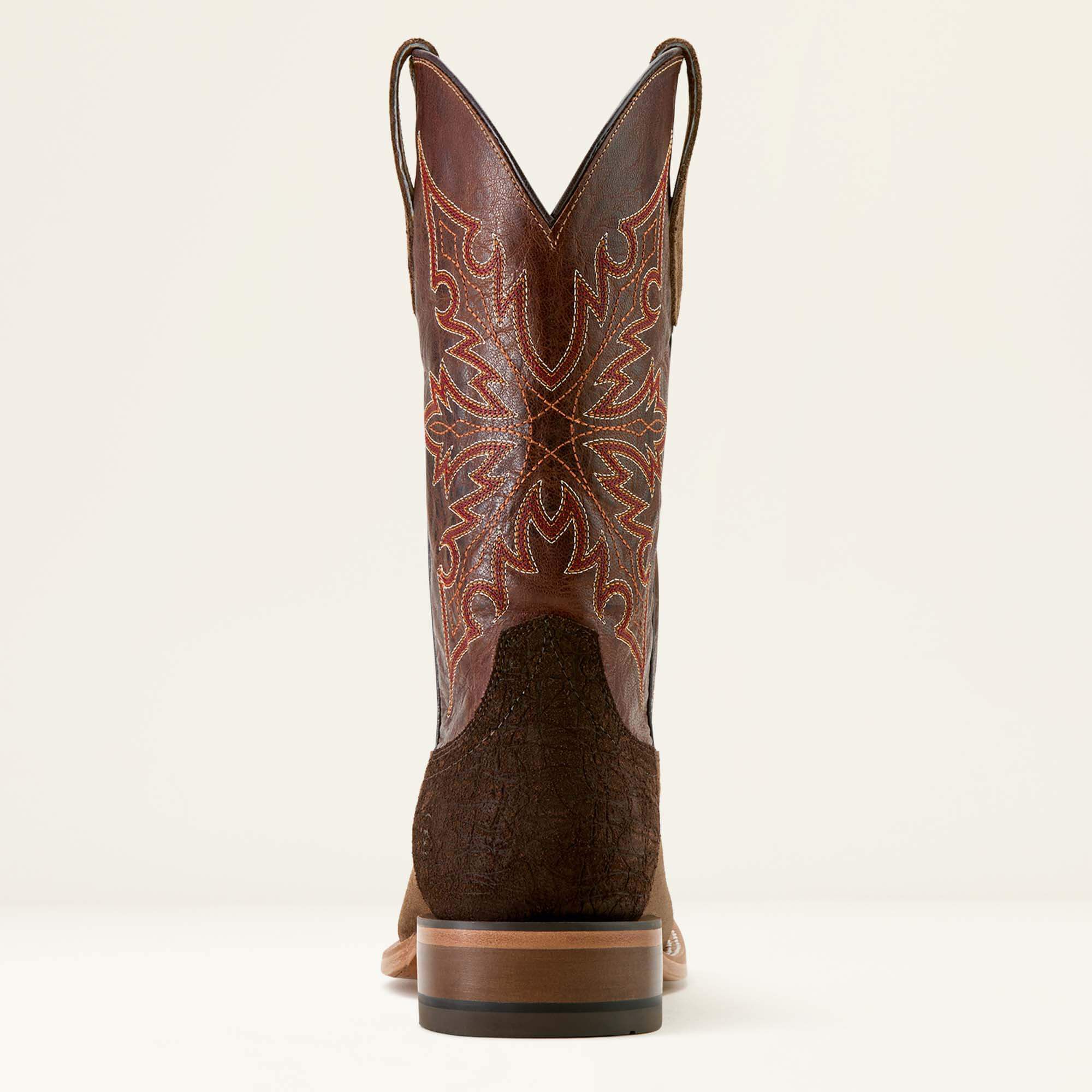 Circuit Gritty Wide Square Toe Cowboy Boot Men - RANCH BROWN SUEDE/HICKORY SMOKE