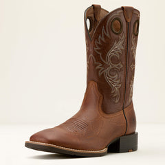 Sport Rodeo Cowboy Boot Men - AGED TAN ELEPHANT PRINT/LUNA TAN