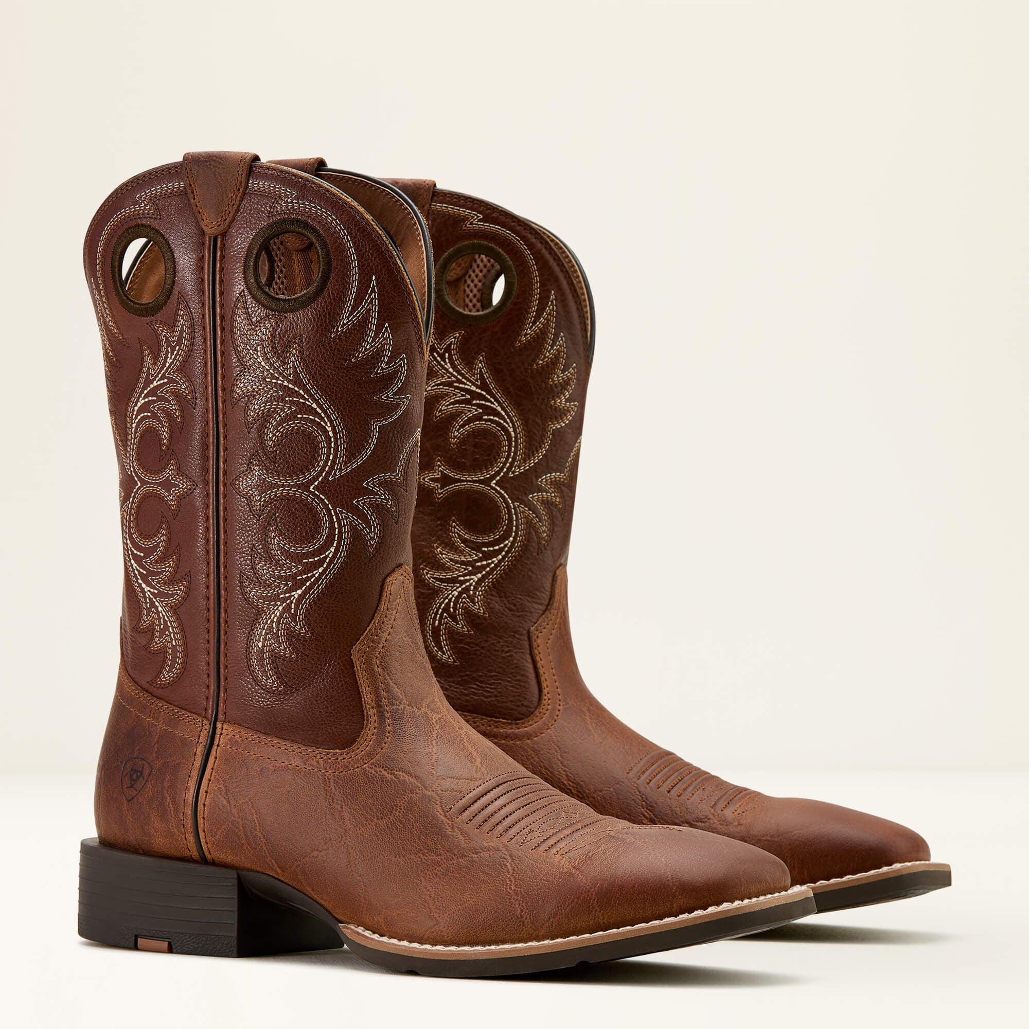 Sport Rodeo Cowboy Boot Men - AGED TAN ELEPHANT PRINT/LUNA TAN