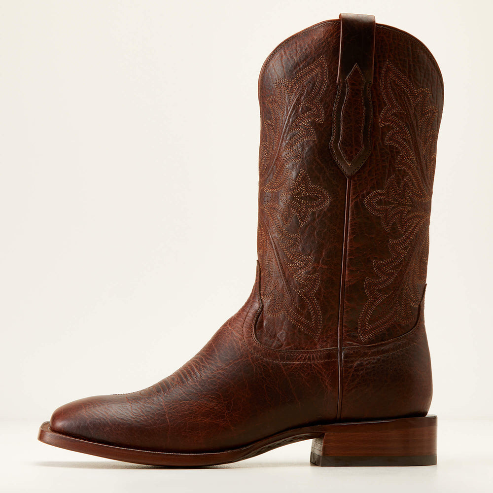 Bench Made Bassett Cowboy Boot Men - SADDLE BROWN BISON