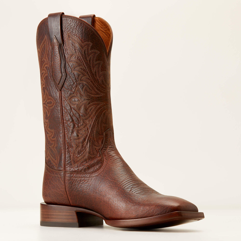 Bench Made Bassett Cowboy Boot Men - SADDLE BROWN BISON