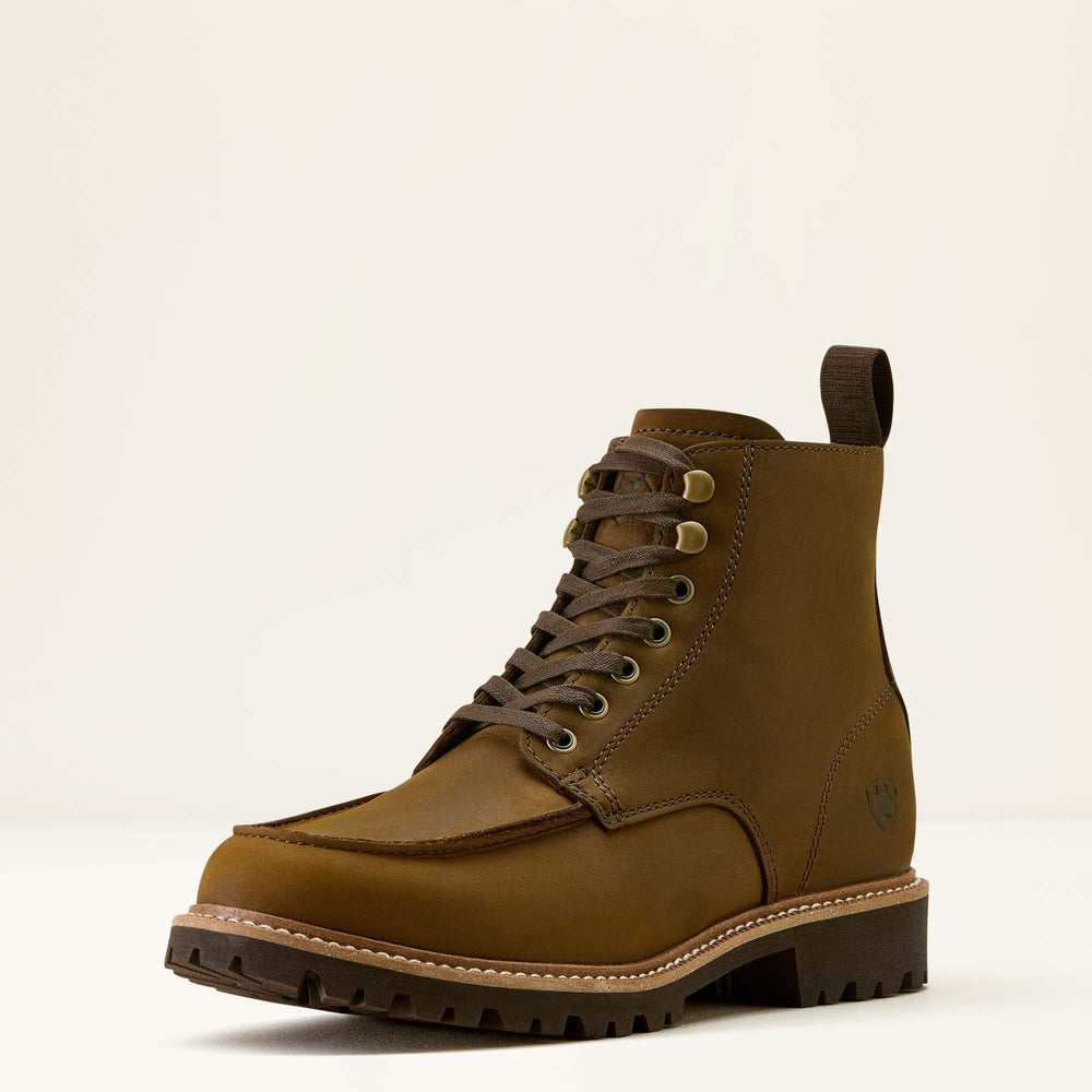 Split Rock Moc Toe Western Boot Men - DISTRESSED DARK WHEAT