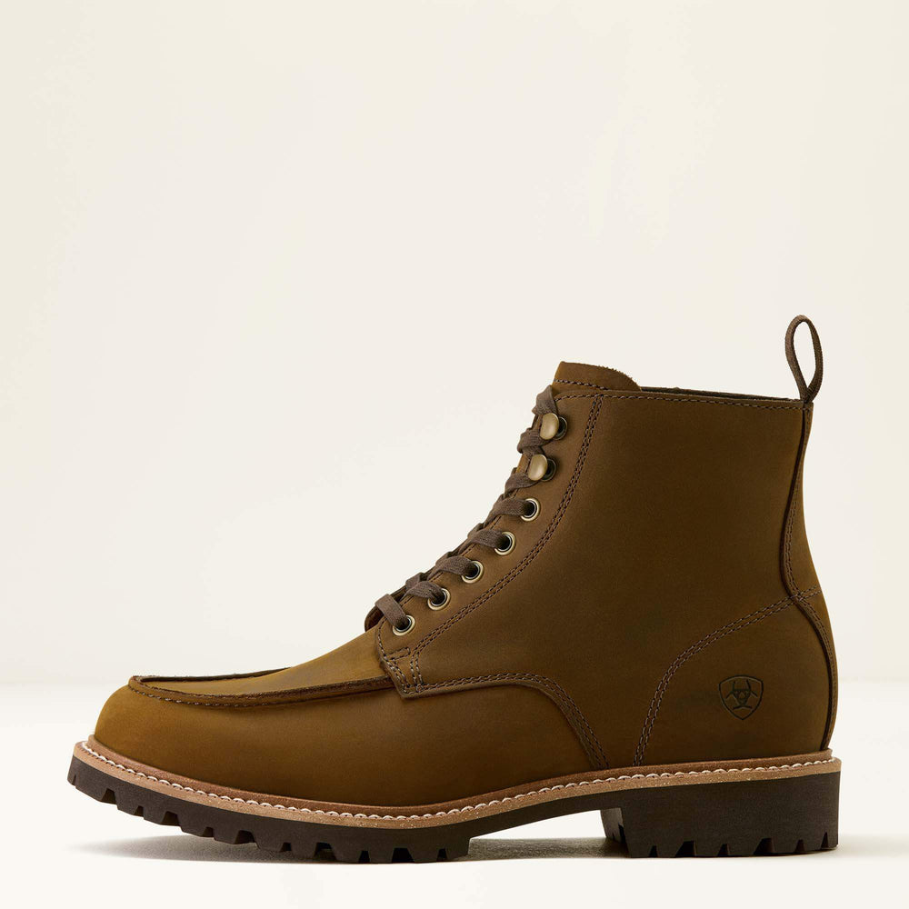 Split Rock Moc Toe Western Boot Men - DISTRESSED DARK WHEAT