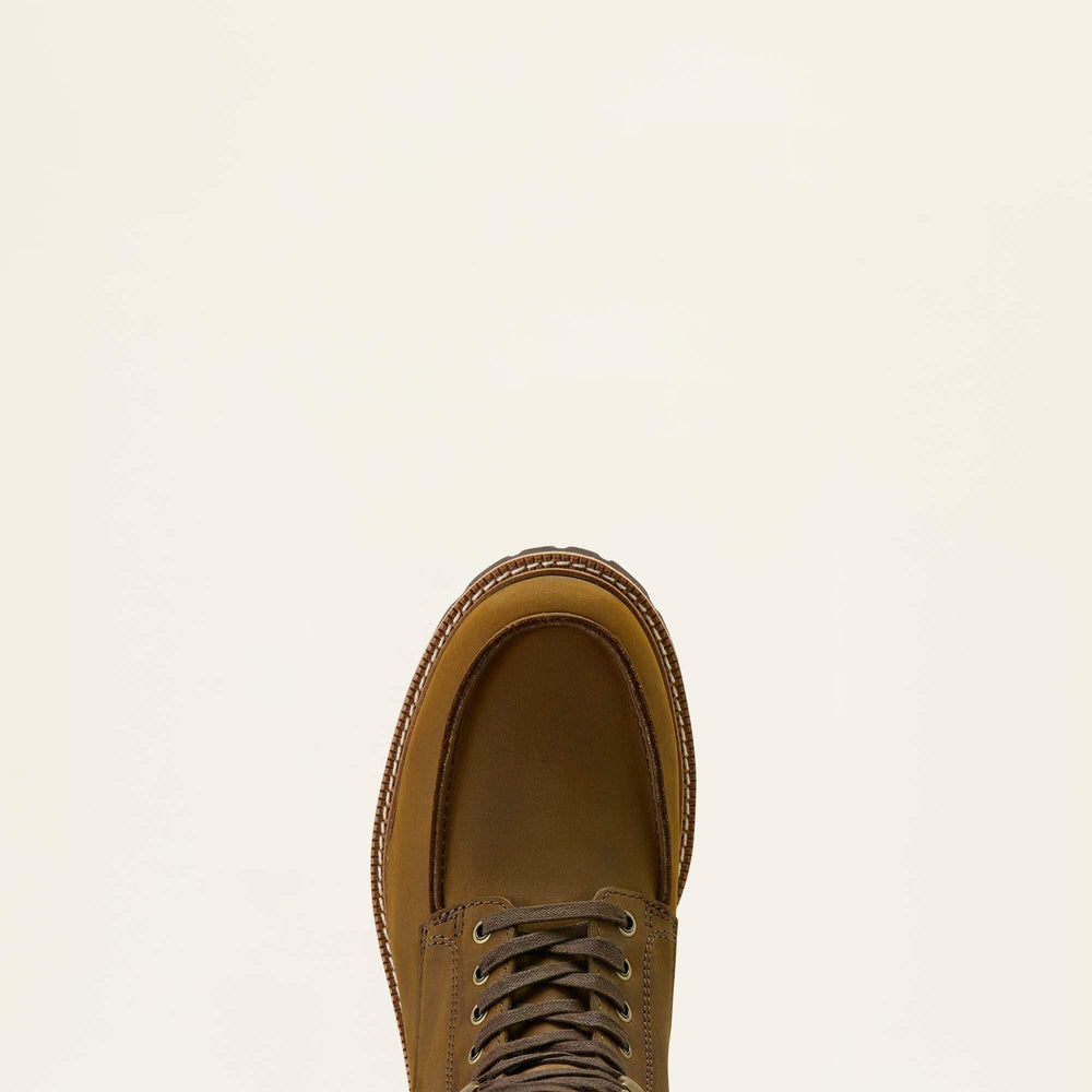 Split Rock Moc Toe Western Boot Men - DISTRESSED DARK WHEAT