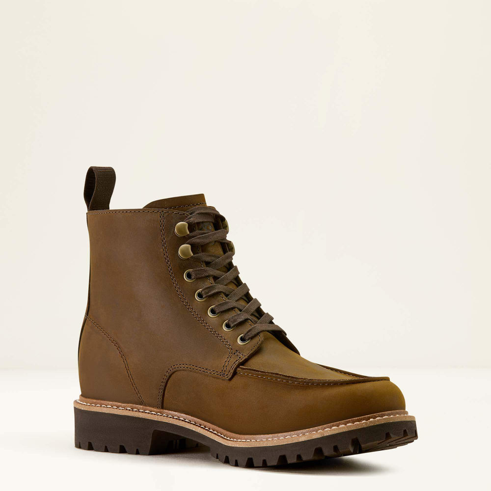 Split Rock Moc Toe Western Boot Men - DISTRESSED DARK WHEAT