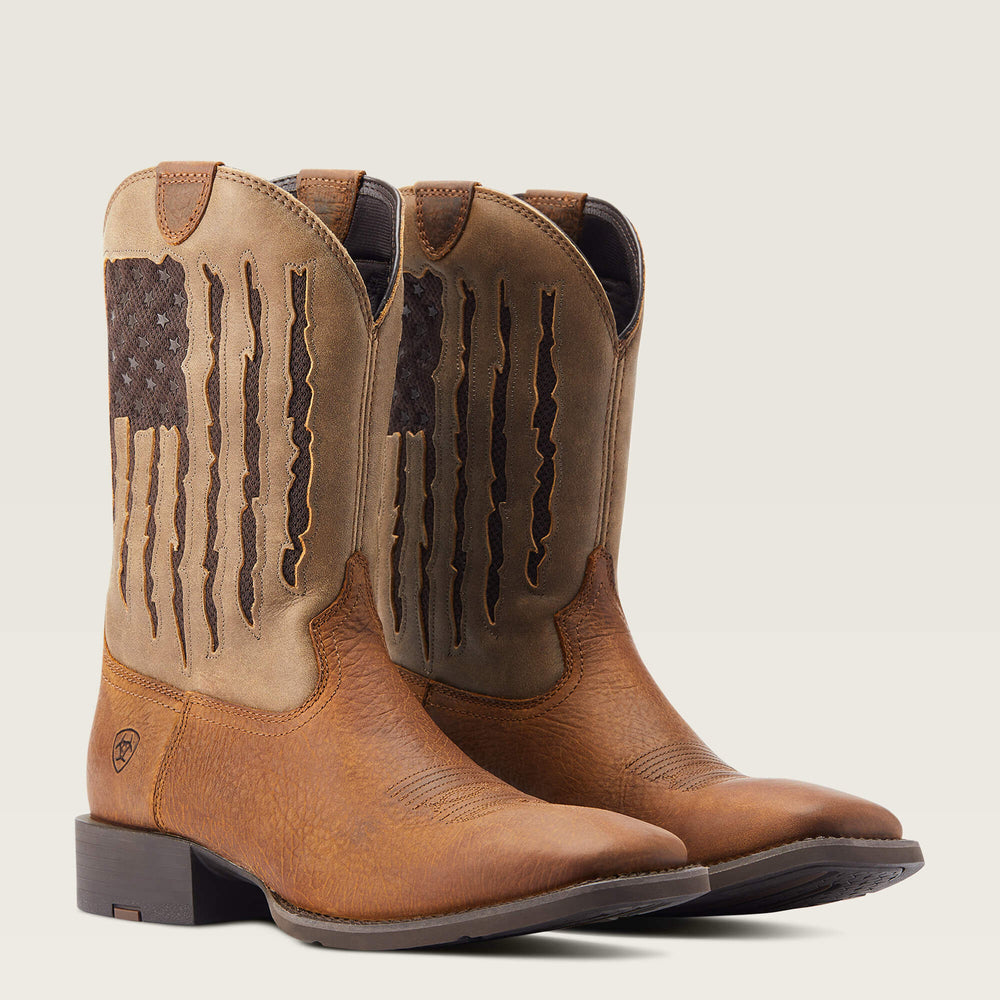 Sport My Country VentTEK Western Boot Men - FAITHFUL BROWN