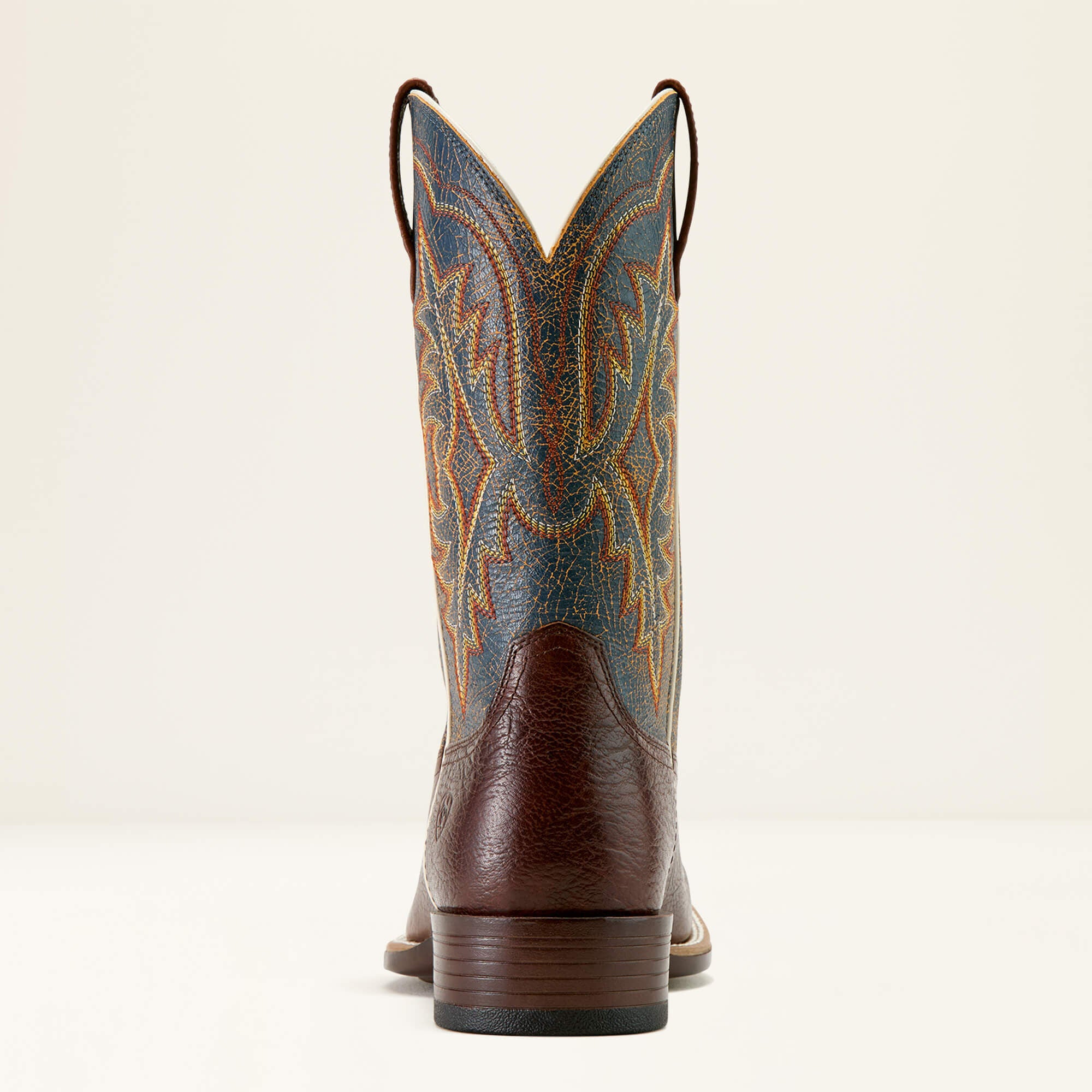 Ryden Ultra Wide Square Toe Cowboy Boot Men - TEXTURED OAK/SUNKISSED SKIES