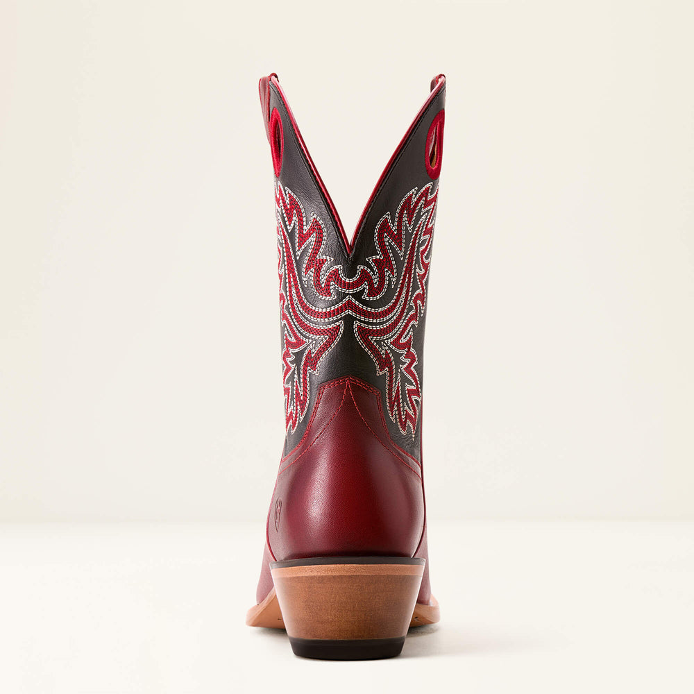 Bronc Stomper Cowboy Boot Men - FLAME RED/RAVEN BLACK