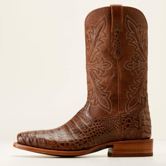 Bench Made Stilwell Western Boot Men - NATURAL CAIMAN BELLY