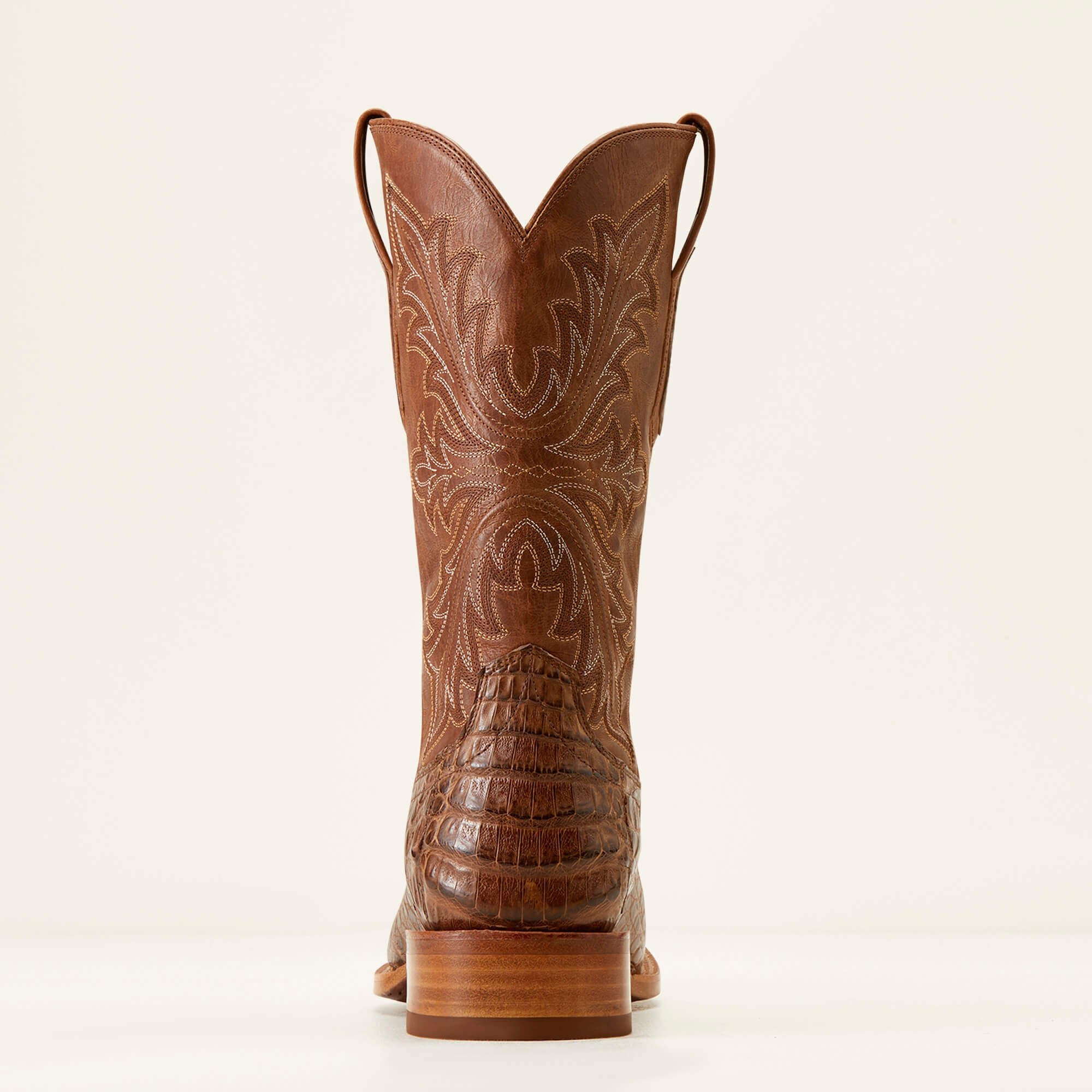 Bench Made Stilwell Western Boot Men - NATURAL CAIMAN BELLY