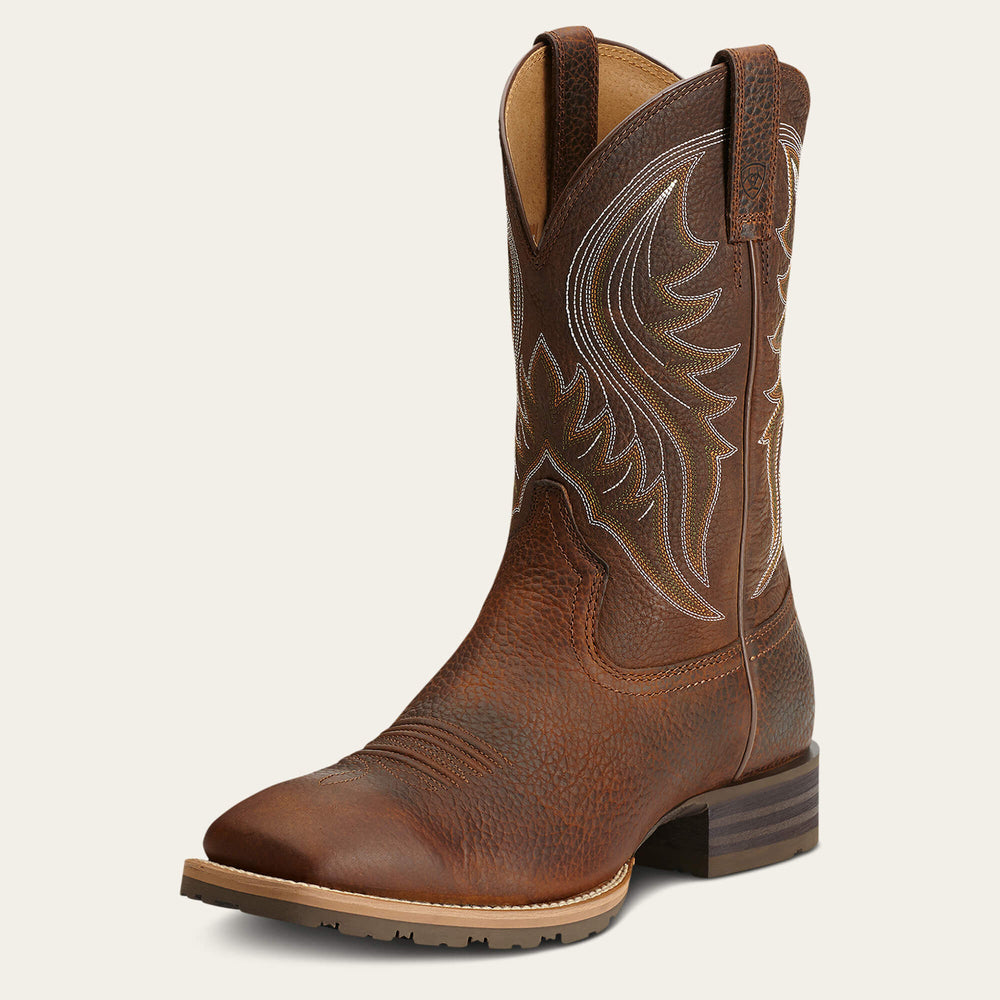 Hybrid Rancher Western Boot Men - BROWN OILED ROWDY
