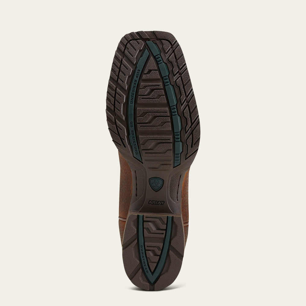 Hybrid Rancher Western Boot Men - BROWN OILED ROWDY