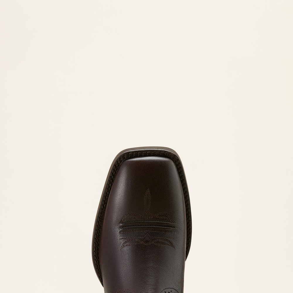 Sport Western Wide Square Toe Cowboy Boot Men - BURNISHED CHOCOLATE