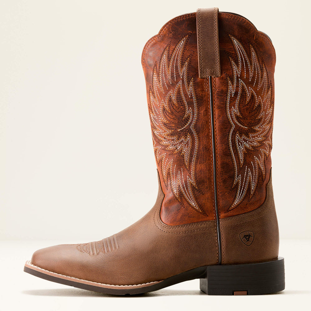 Sport Rider Cowboy Boot Men - VINTAGE OAK/RUSTIC ORANGE