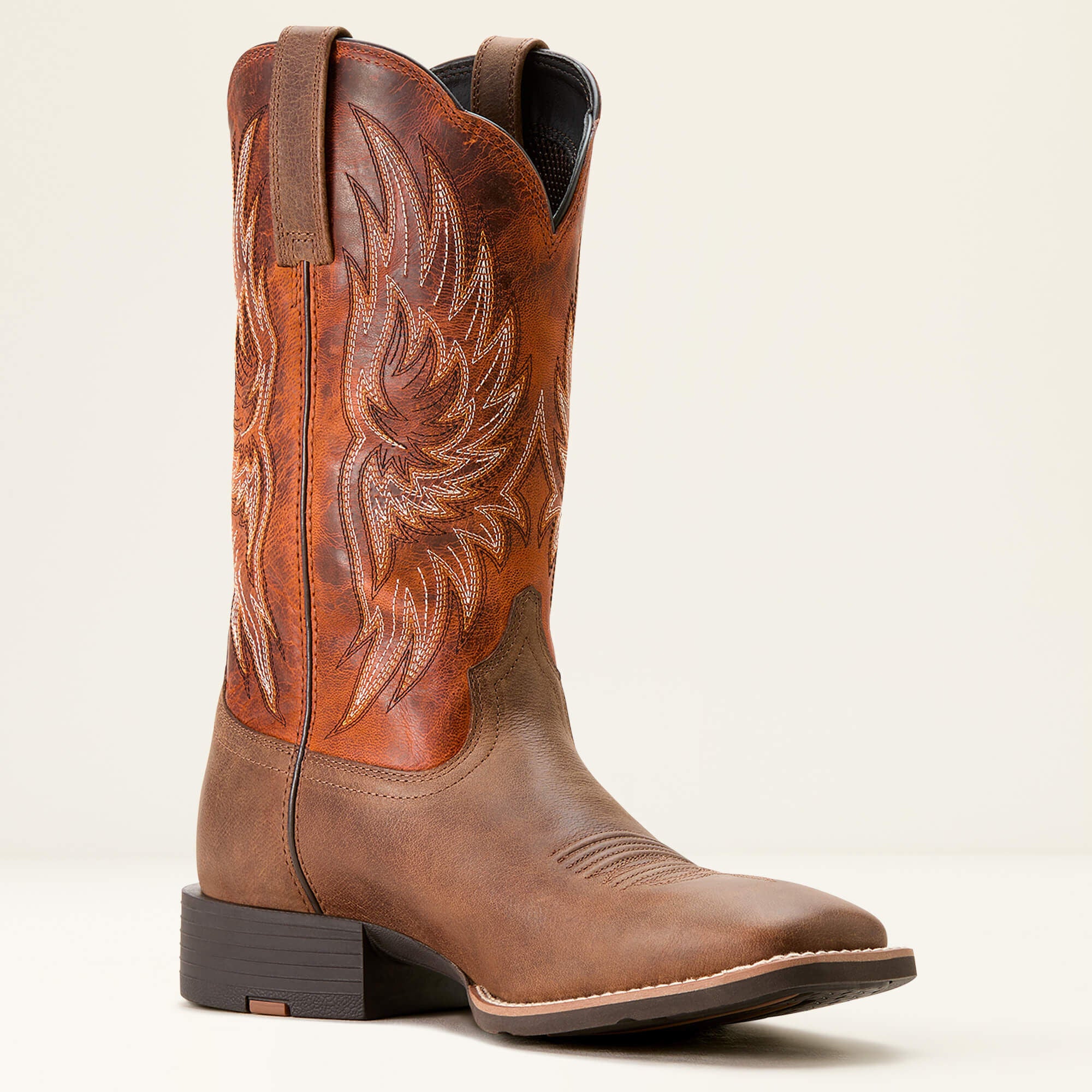 Sport Rider Cowboy Boot Men - VINTAGE OAK/RUSTIC ORANGE