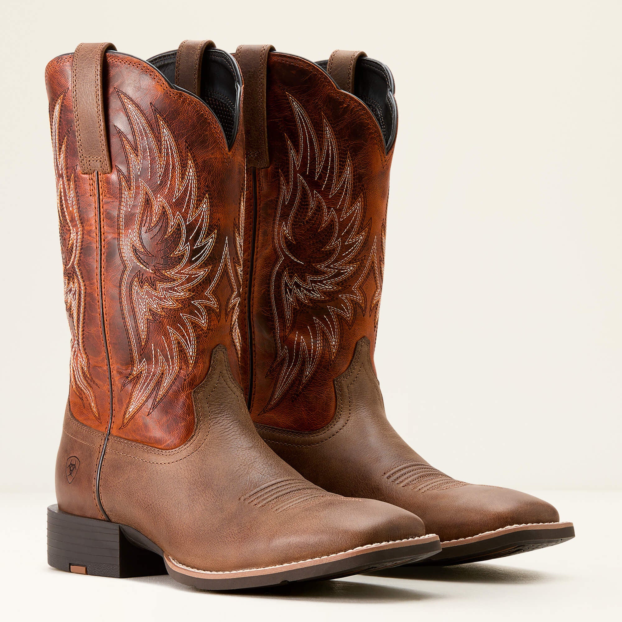 Sport Rider Cowboy Boot Men - VINTAGE OAK/RUSTIC ORANGE