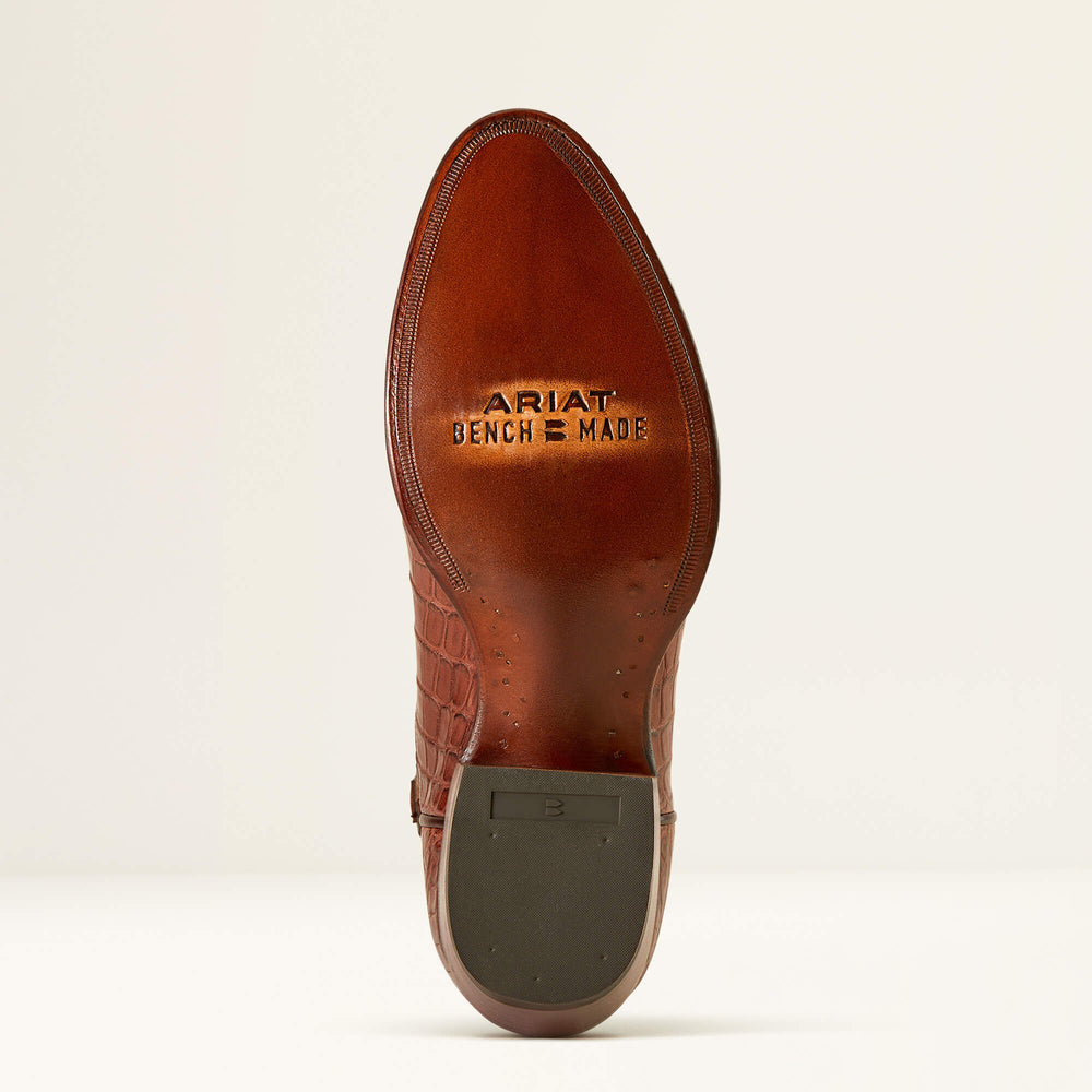 Bench Made James Western Boot Men - WHISKEY NILE CROC/RUSTIC TOBACCO
