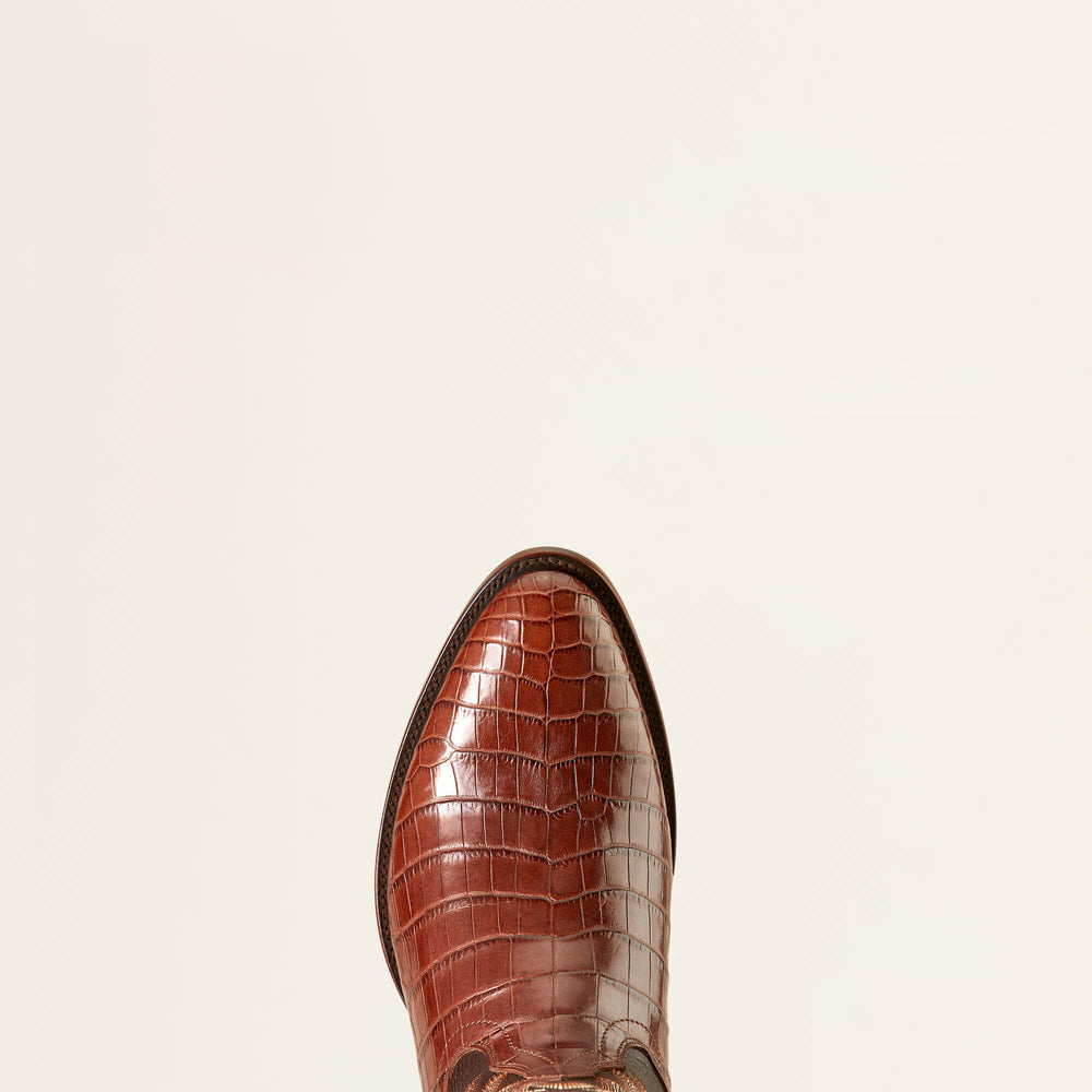 Bench Made James Western Boot Men - WHISKEY NILE CROC/RUSTIC TOBACCO
