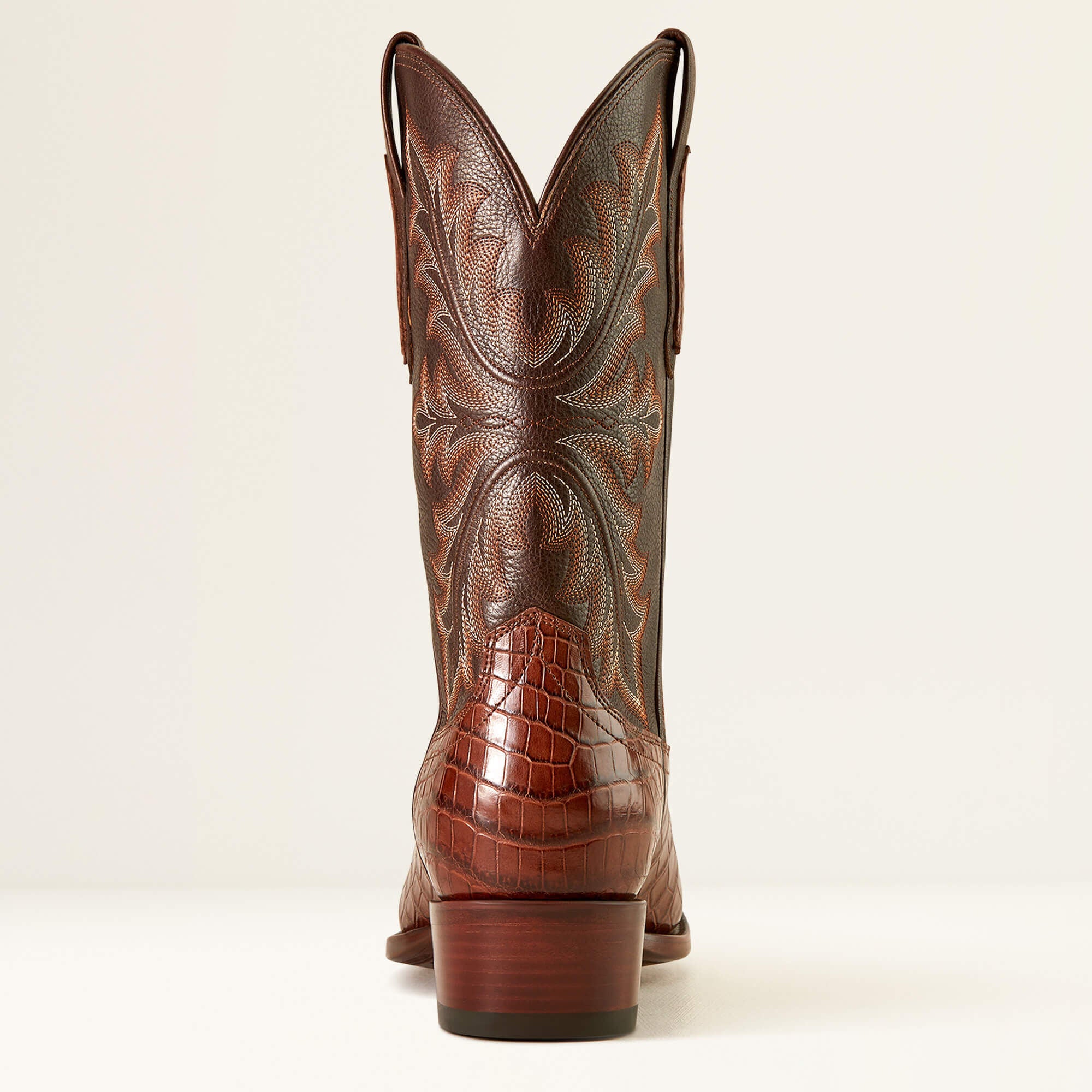 Bench Made James Western Boot Men - WHISKEY NILE CROC/RUSTIC TOBACCO