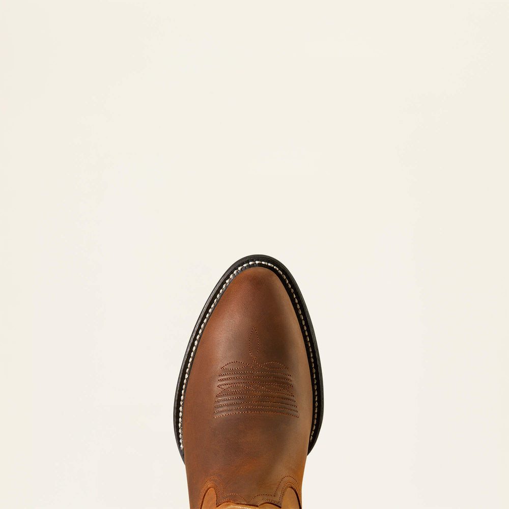 Heritage R Toe EZ Zip Western Boot Men - DISTRESSED BROWN