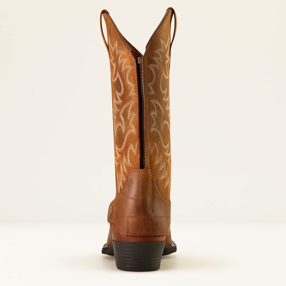 Heritage R Toe EZ Zip Western Boot Men - DISTRESSED BROWN