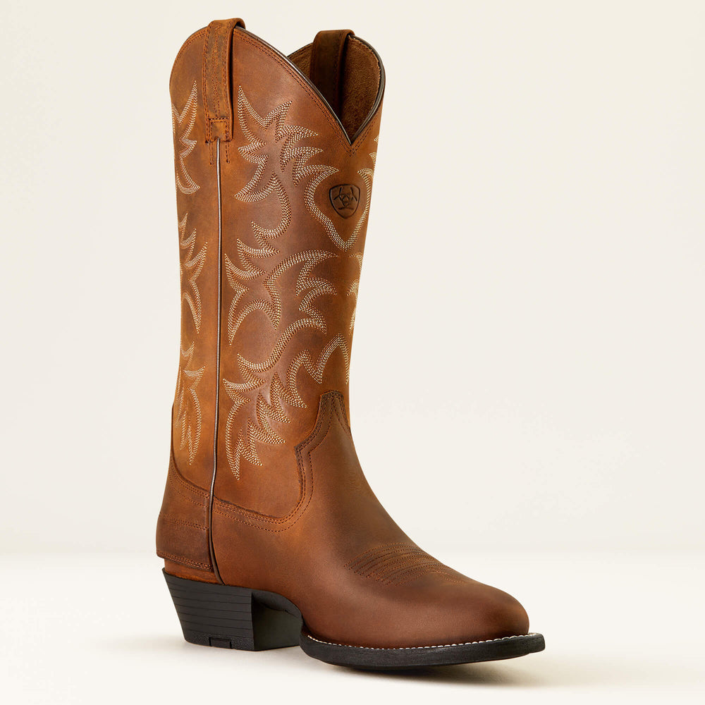 Heritage R Toe EZ Zip Western Boot Men - DISTRESSED BROWN