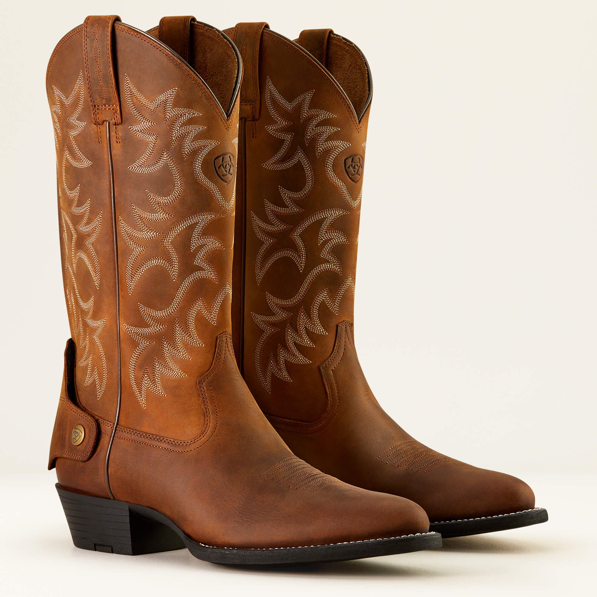 Heritage R Toe EZ Zip Western Boot Men - DISTRESSED BROWN