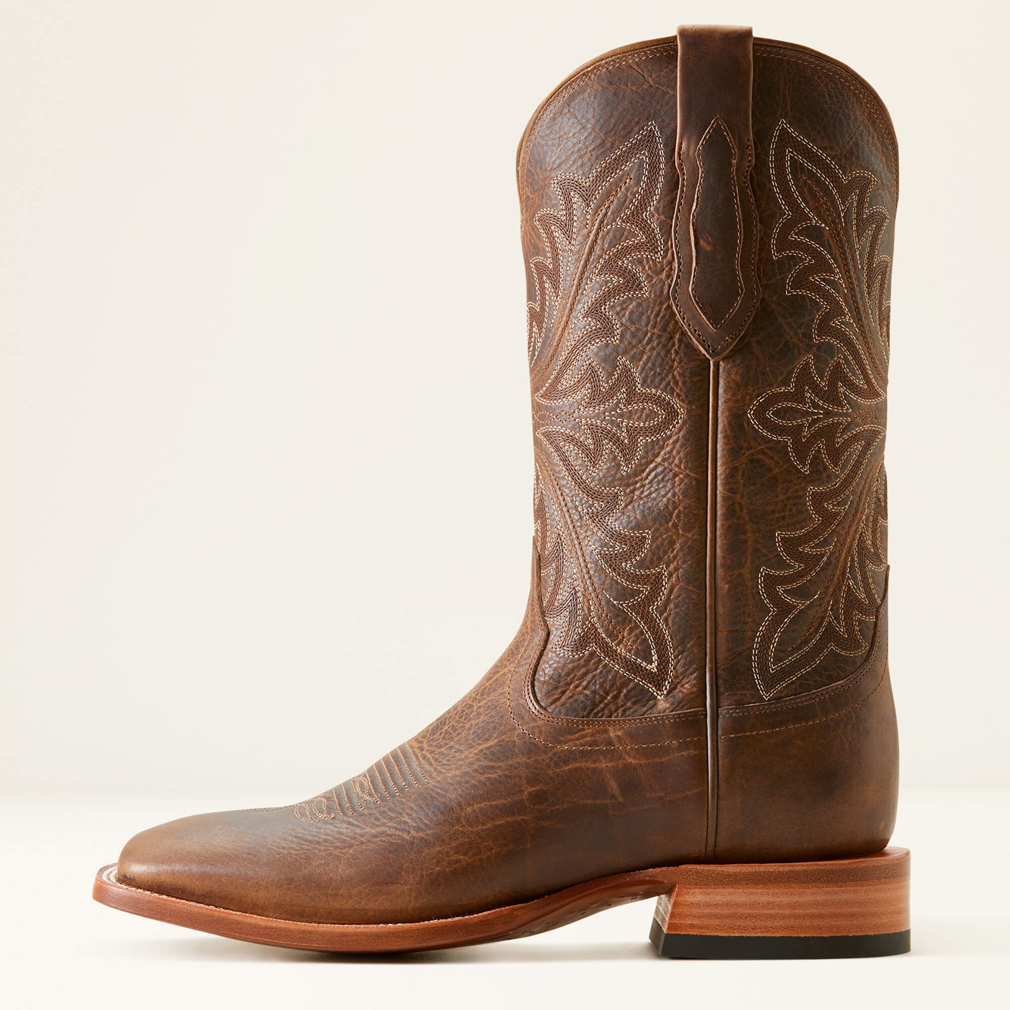 Bench Made Bassett Cowboy Boot Men - EARTH BROWN BISON