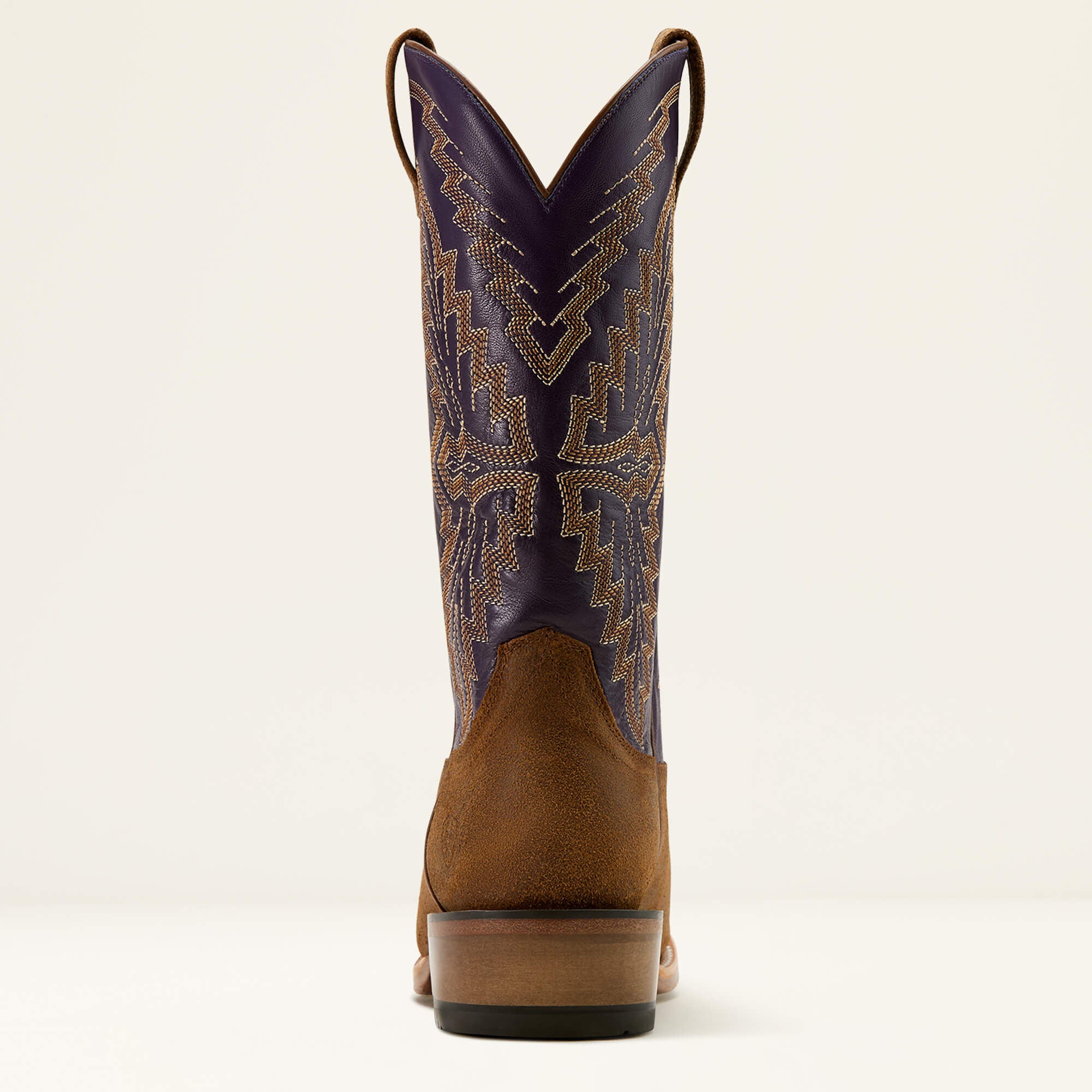 Futurity Showman Cowboy Boot Men - FOOTHILL BROWN ROUGHOUT/VIOLET