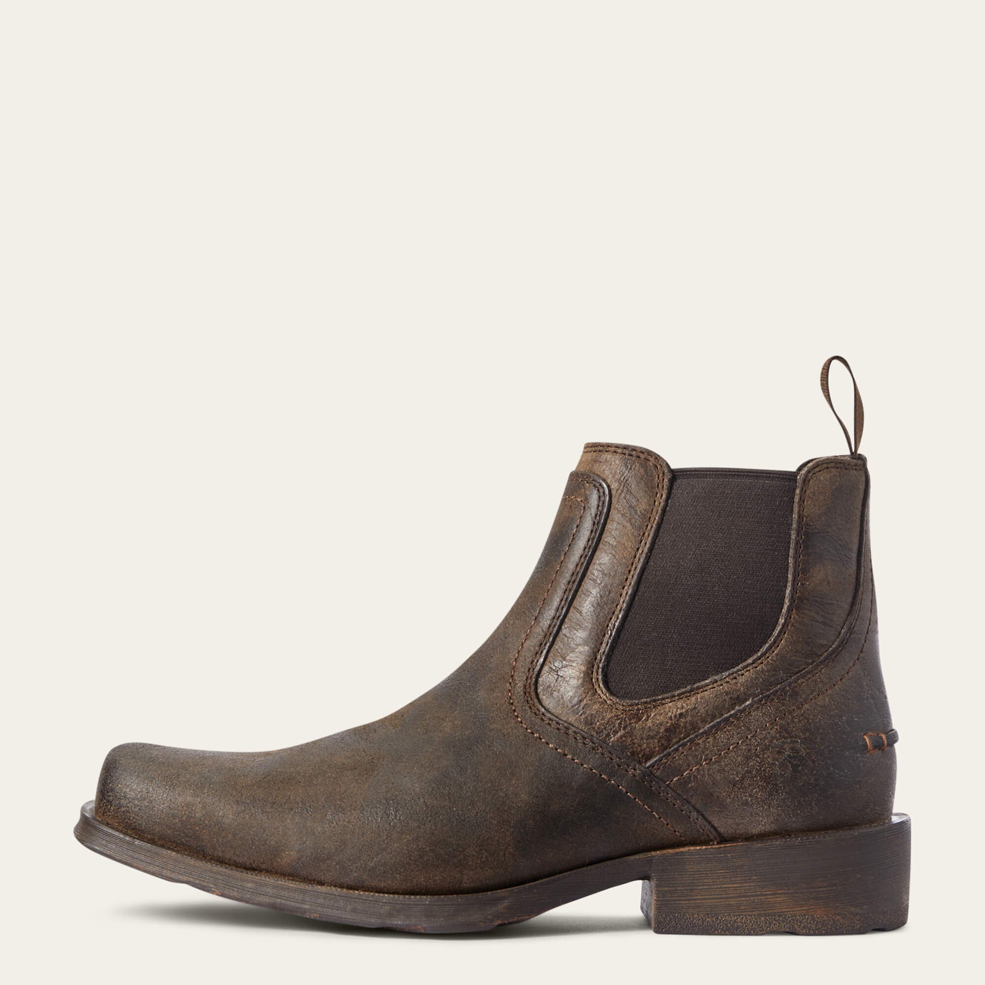 Midtown Rambler Square Toe Chelsea Boot Men - STONE