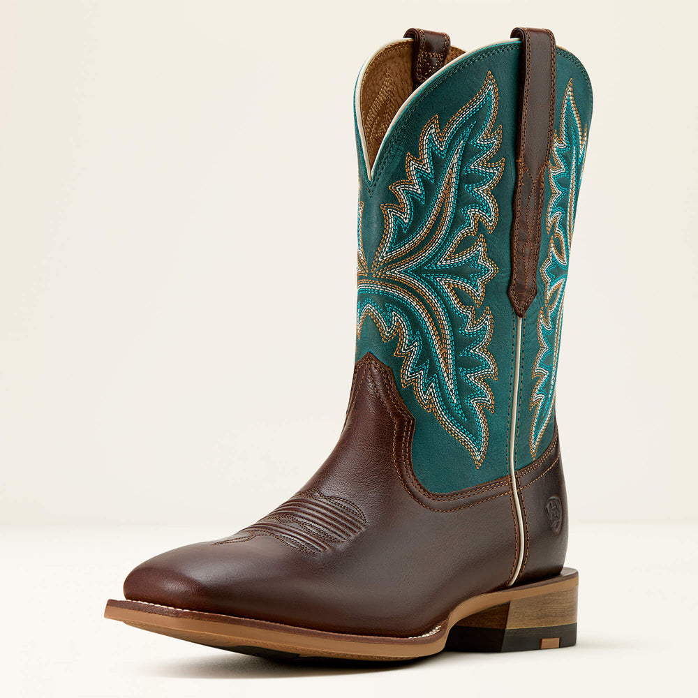 Walker Cowboy Boot Men - ESPRESSO/SCUBA BLUE