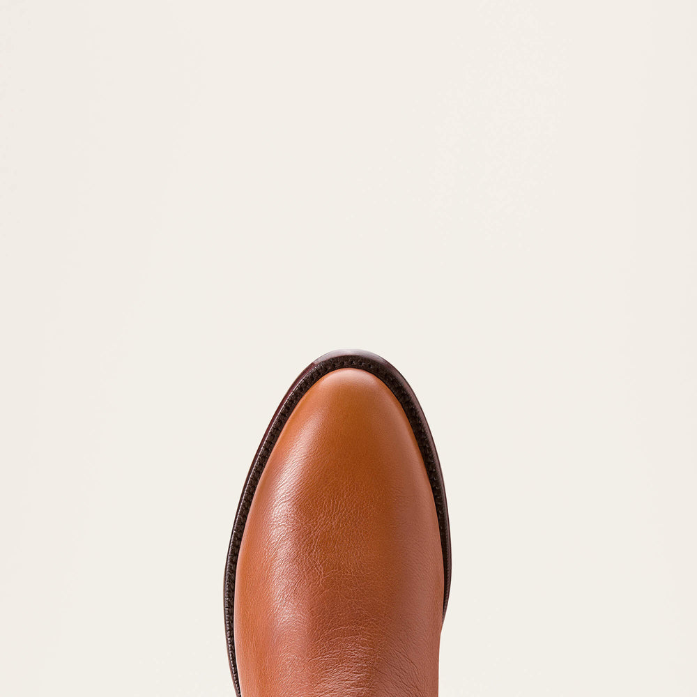Bench Made Reed Western Boot Men - AGED COGNAC