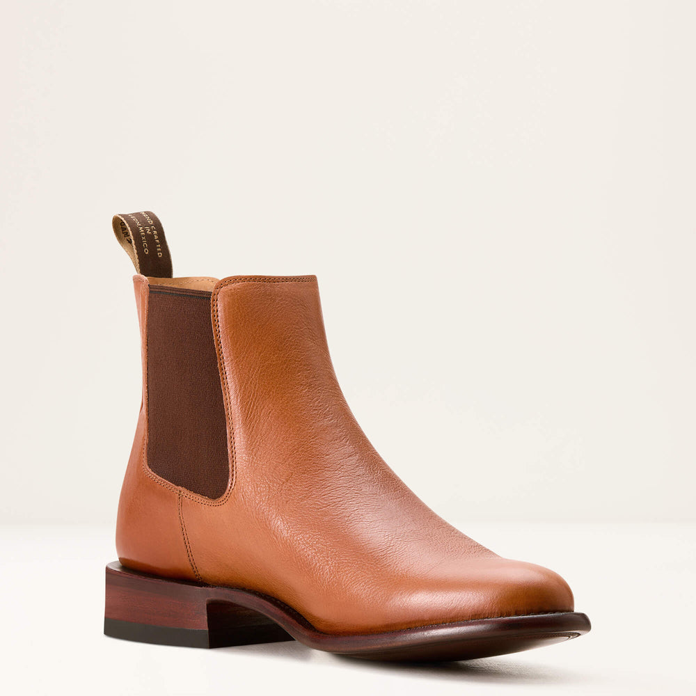 Bench Made Reed Western Boot Men - AGED COGNAC