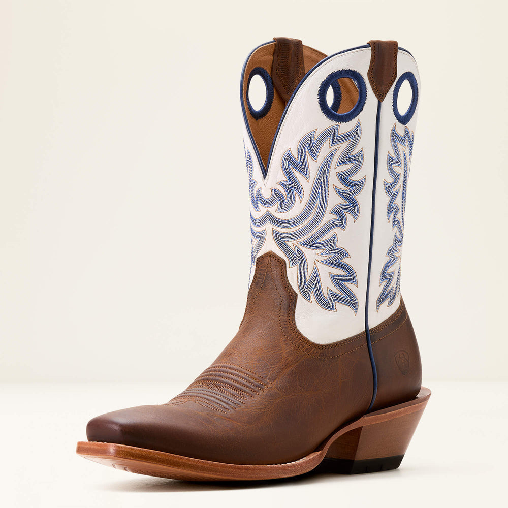 Bronc Stomper Cowboy Boot Men - HONEY TAN/BASIC WHITE