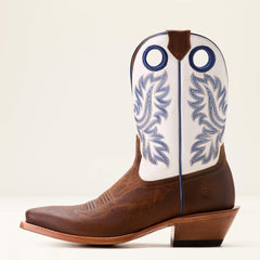 Bronc Stomper Cowboy Boot Men - HONEY TAN/BASIC WHITE