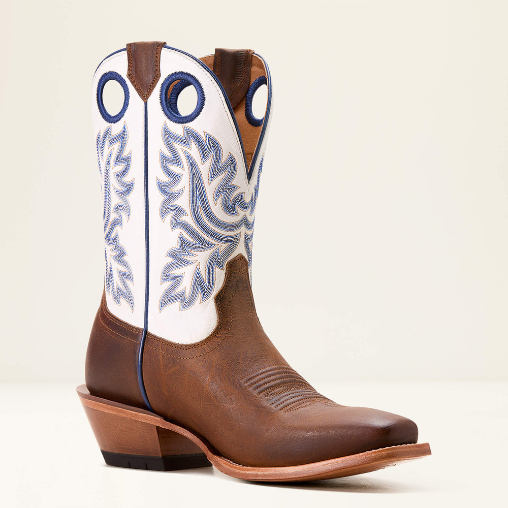 Bronc Stomper Cowboy Boot Men - HONEY TAN/BASIC WHITE