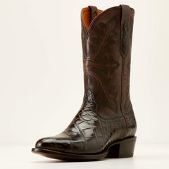 Bench Made James Western Boot Men - HICKORY AMERICAN ALLIGATOR