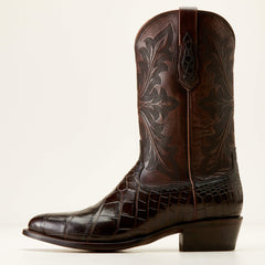 Bench Made James Western Boot Men - HICKORY AMERICAN ALLIGATOR