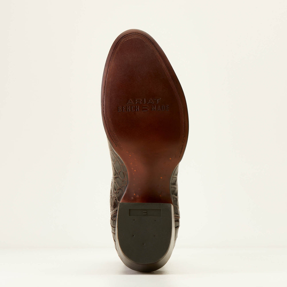 Bench Made James Western Boot Men - HICKORY AMERICAN ALLIGATOR