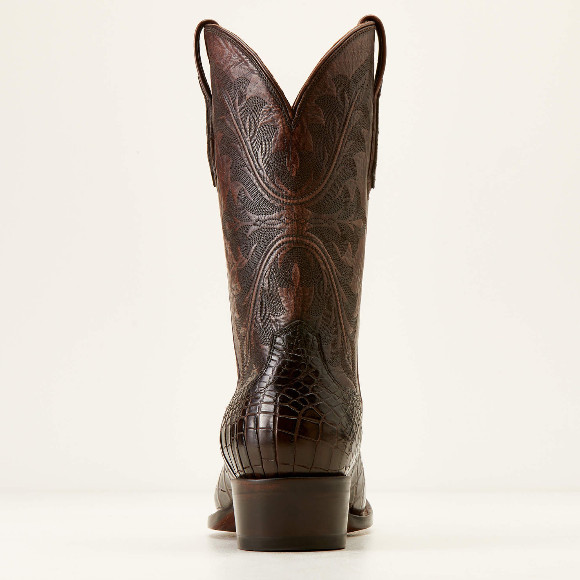 Bench Made James Western Boot Men - HICKORY AMERICAN ALLIGATOR