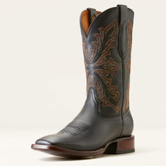Bench Made Bassett Cowboy Boot Men - COOL BLACK BISON