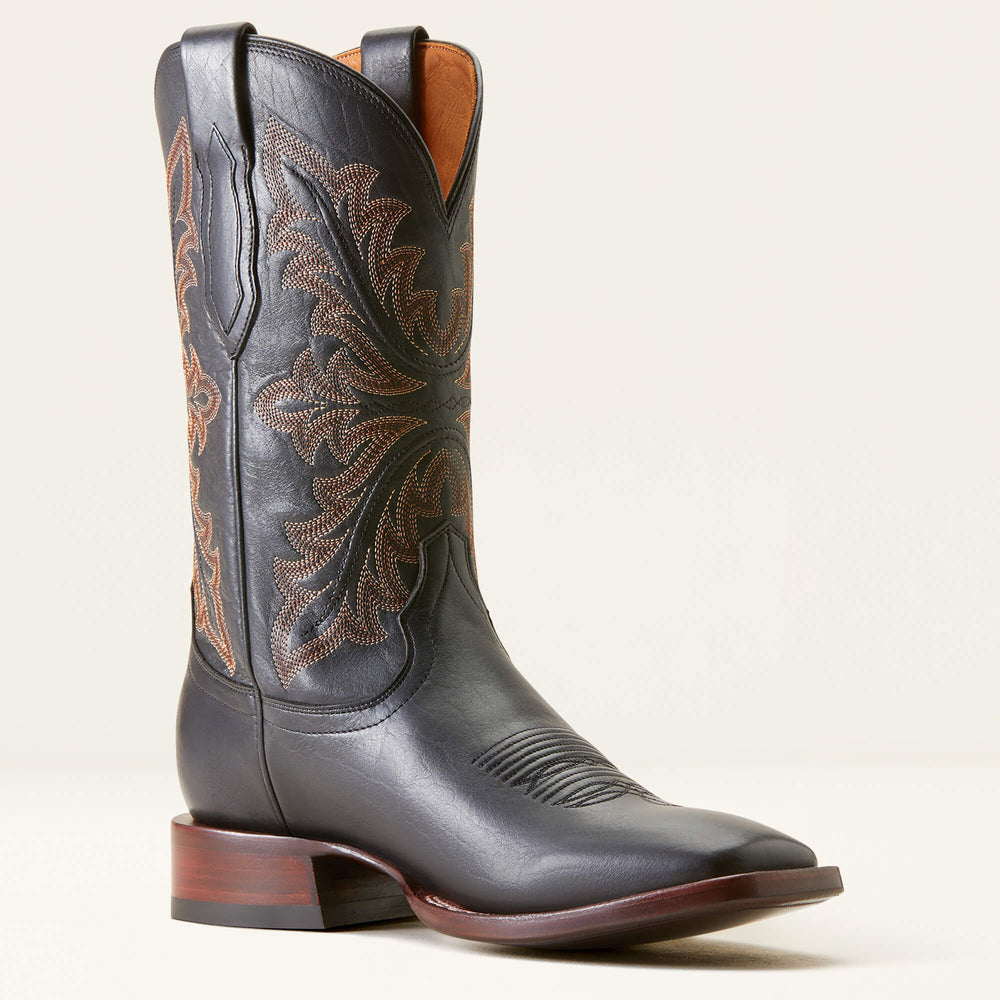 Bench Made Bassett Cowboy Boot Men - COOL BLACK BISON